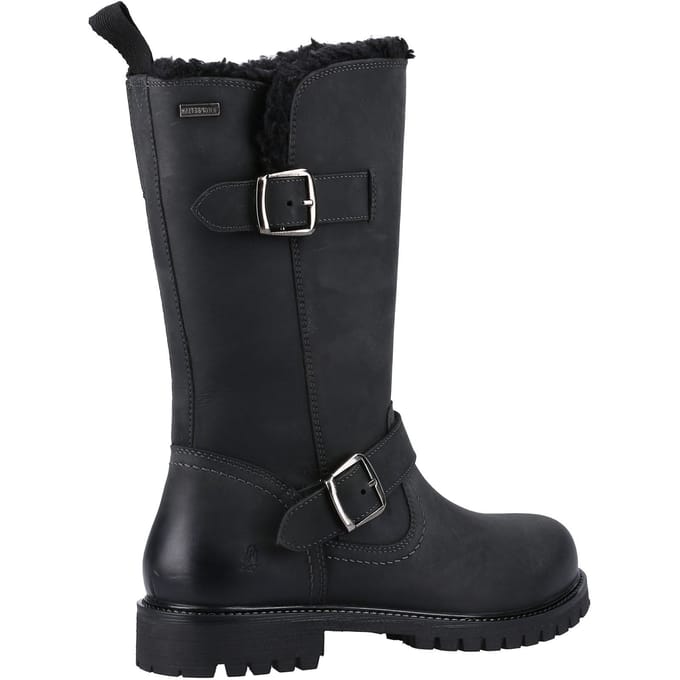 Hush Puppies Winnie Leren Vrouwen Laarzen Zwart