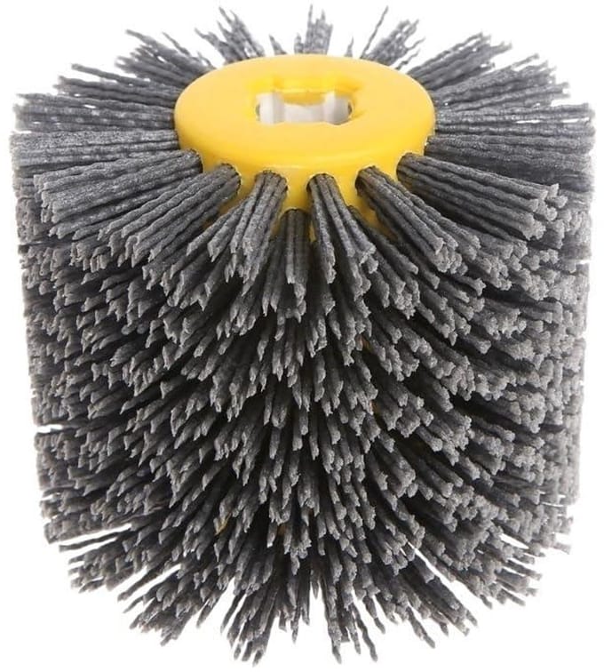 Nylon Schuurborstel - Polijstkop Buffer - Ontbramen Hout - Duurzame Borstelharen - 120 x 100 mm - Nylon