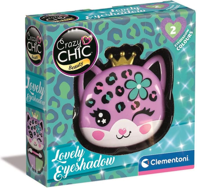 Clementoni - Crazy Chic - Lovely Oogschaduw - Luipaard - Make-up voor kinderen - vanaf 6 jaar