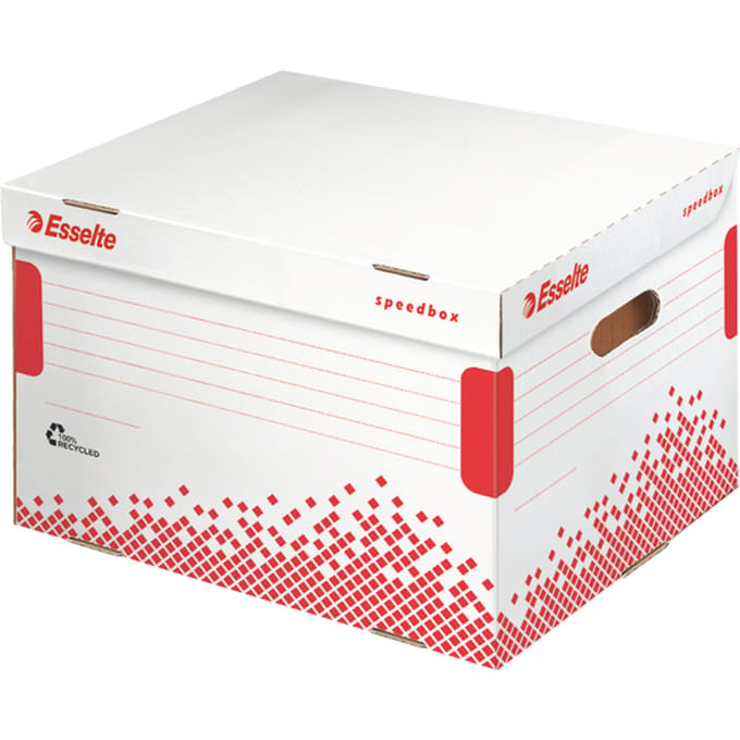Opberg- en transportdoos Esselte Speedbox 392x301x334mm wit