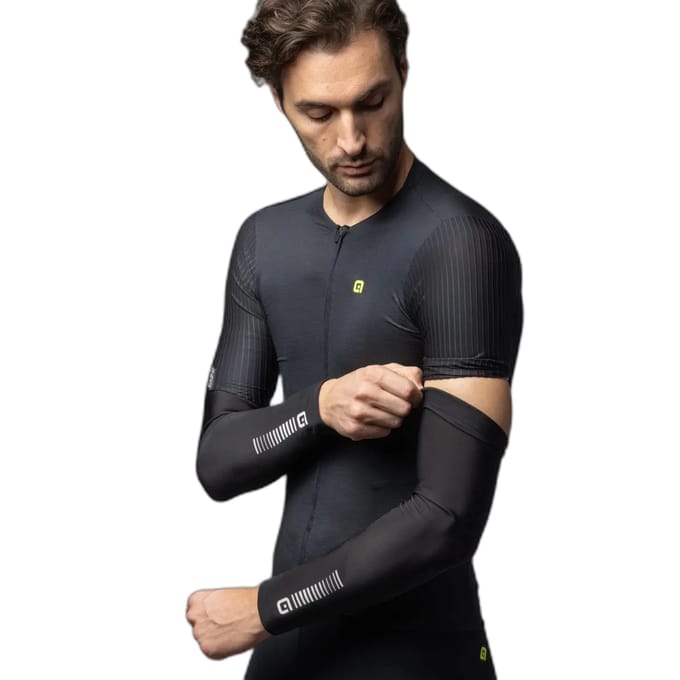 Alé Sunselect Armwarmers - Zwart-Wit - XL