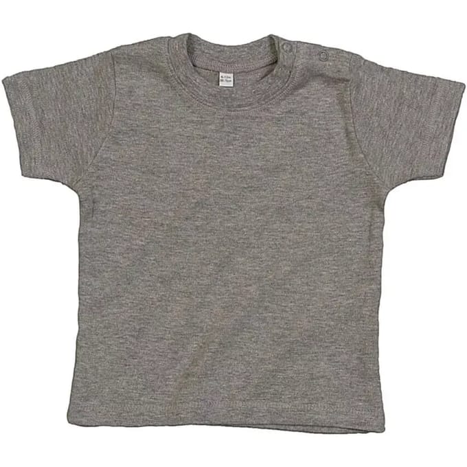 Babybugz Baby T BZ02 - HEATHER GREY MELANGE - 0-3 months