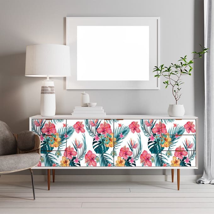 Tahaa sticker met tropisch design voor meubels, 40 x 60 cm