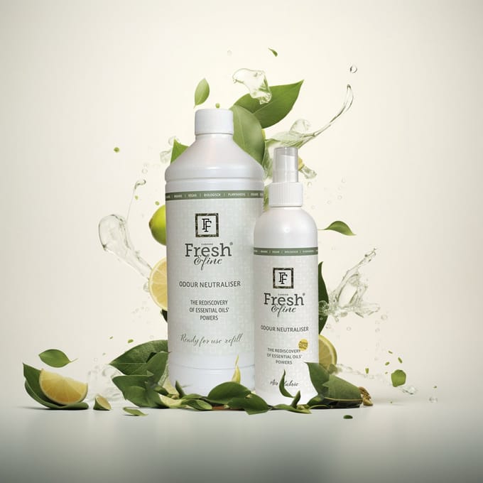 Fresh&Fine Luchtverfrisser Startset - 100% natuurlijke Essential spray + Navulling