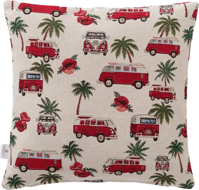 Cottonbaby sierkussenhoes - VW busjes - gobeline - 40x40 cm