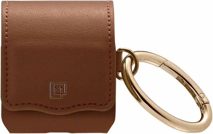 Spigen La Manon Étui AirPods 1/2 Cuir PU marron/brown 074CS26378