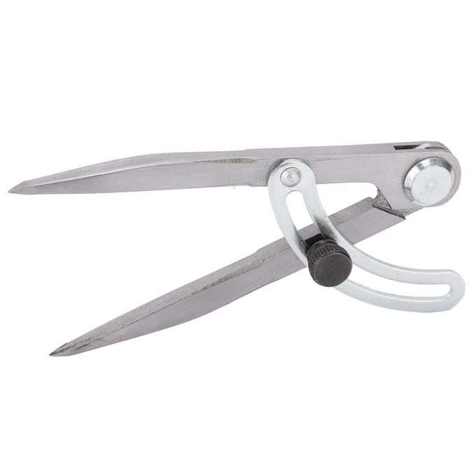 Stalen Passer Potlood Markeerkompas Cirkelmaker Verstelbare Knaaldiepte Vakman 125mm white