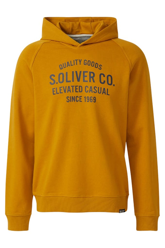 s.Oliver  Sweaters Orange Größe: S | Kaputzenpullis Outlet | Herren | Orange