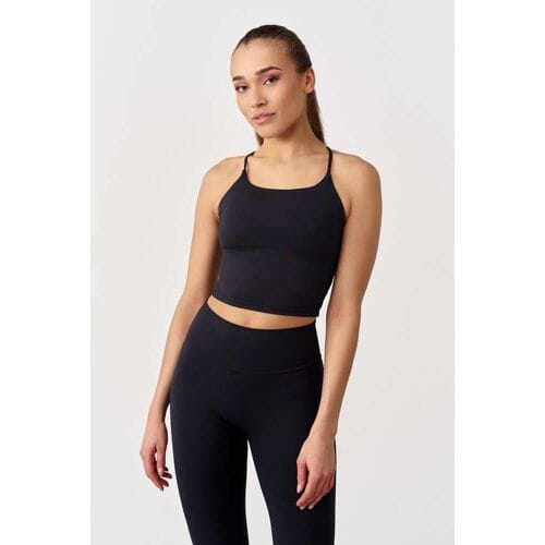 FAMME Signature Crop Top M Black