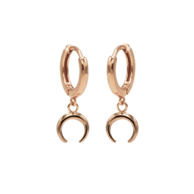 Karma hinged hoops symbool tigertooth rosé gold M1947HIN