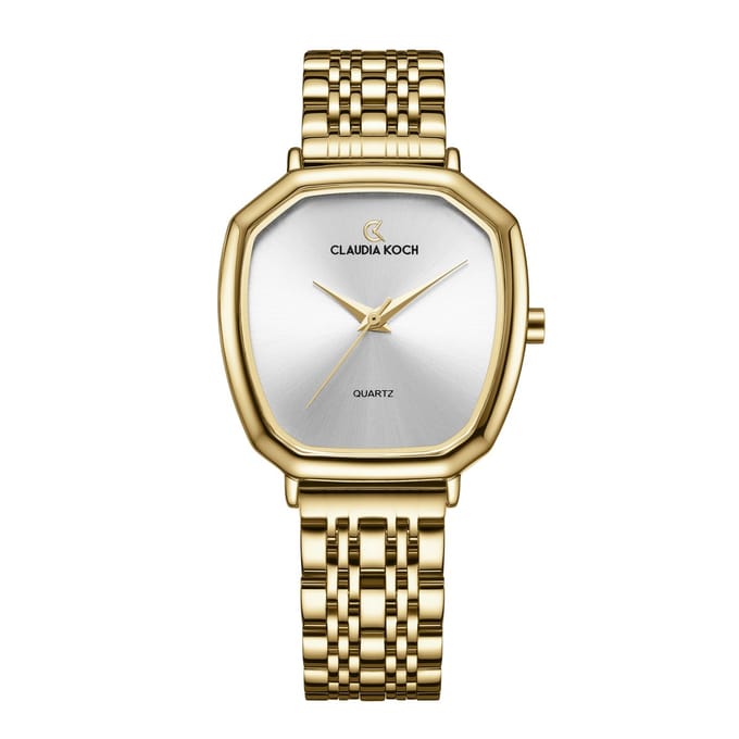 CK Harmony – Gold with Silver Dial - ClaudiaKoch Watches CK 4378