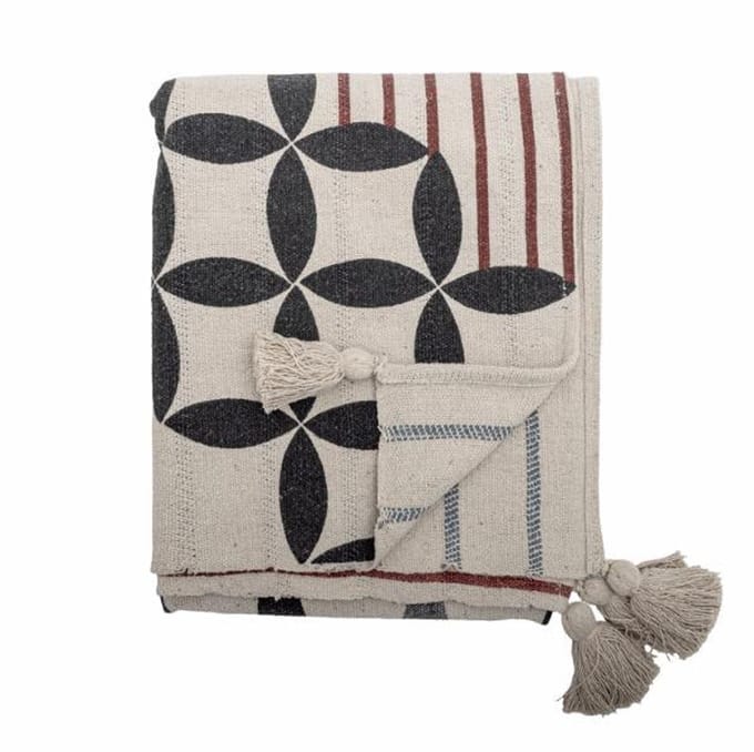 Bloomingville - Plaid Forma - Gerecycled katoen - 160x130cm