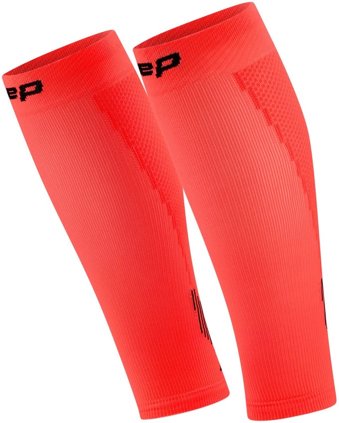 Calf sleeves Core Run 5.0 - Neon Coral