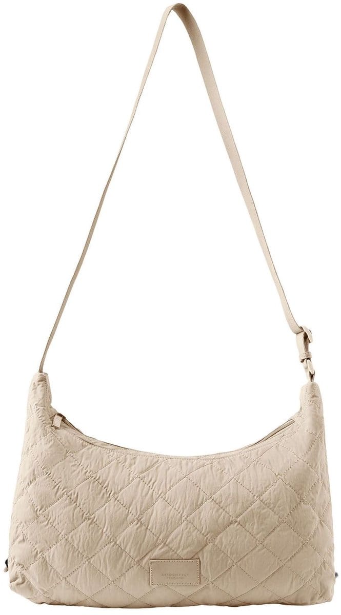 SEIDENFELT MANUFAKTUR Schoudertas Hetta Hobo Bag Chai Latte Beige
