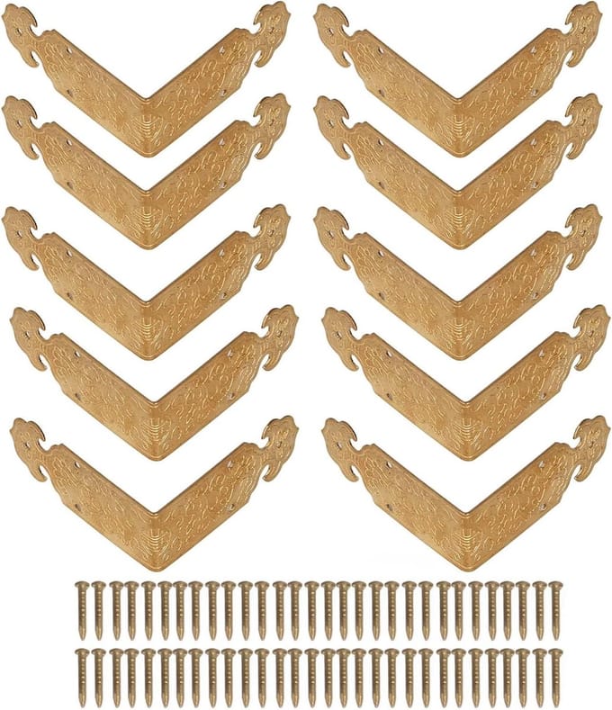 Dailygoods- Hoekbeschermers 10 Sets - Antieke Koperen Randen