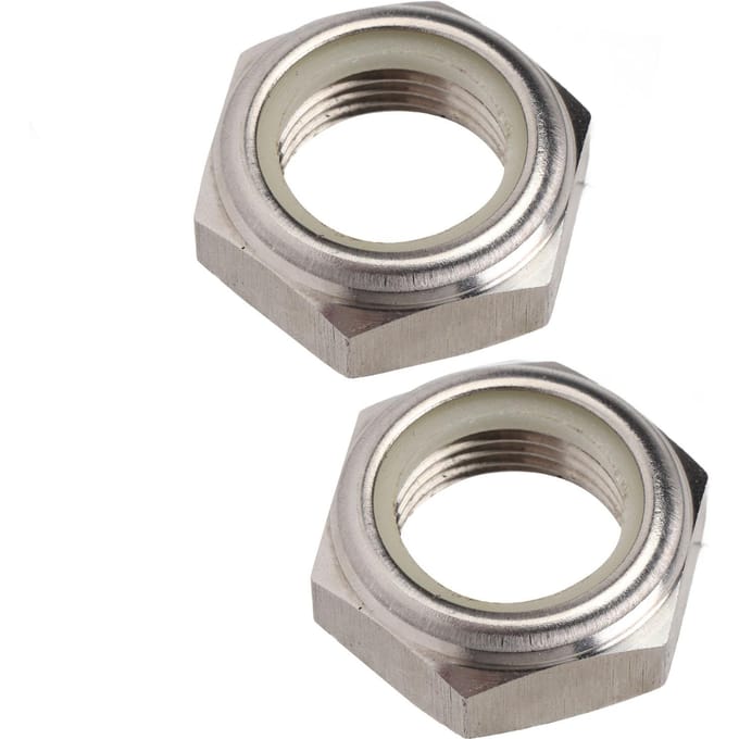 2 pièces Écrou autobloquant en acier inoxydable 90185 ?22043 Remplacement pour Moteur Hors-Bord