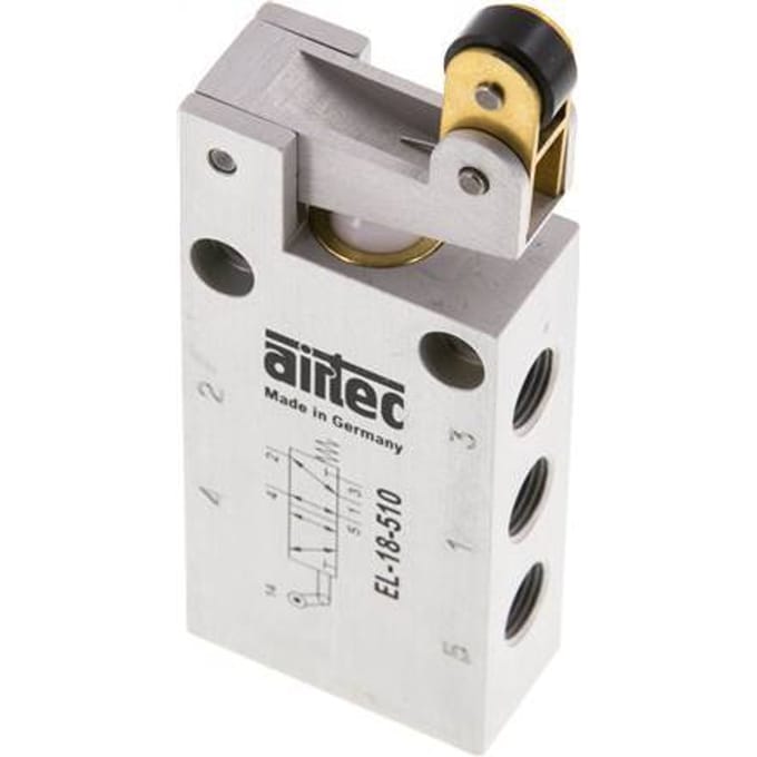 5/2 G1/8'' Rolbediend Stationair Ventiel 0-12bar/0-168psi Airtec