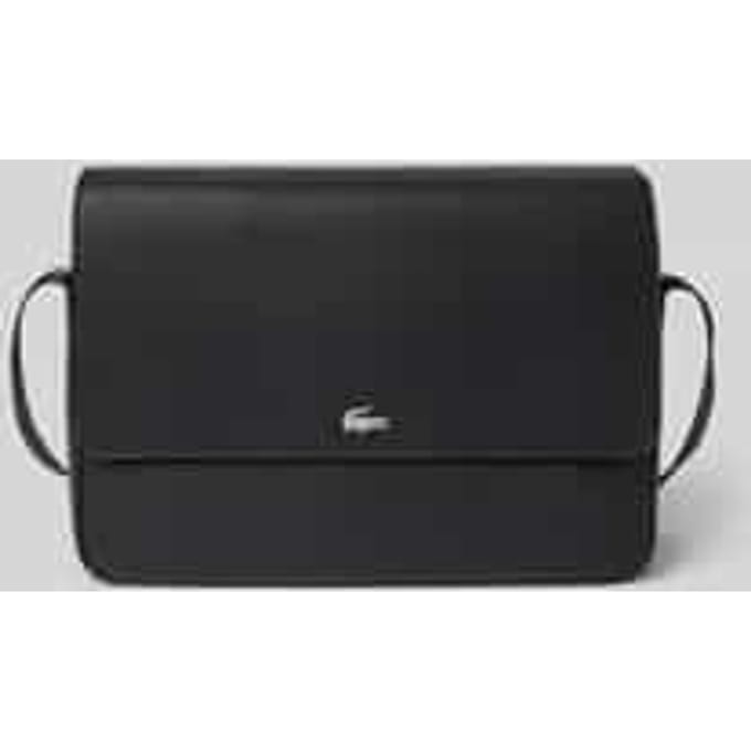 LACOSTE schoudertas tabletzak Messenger Bag Noir zwart