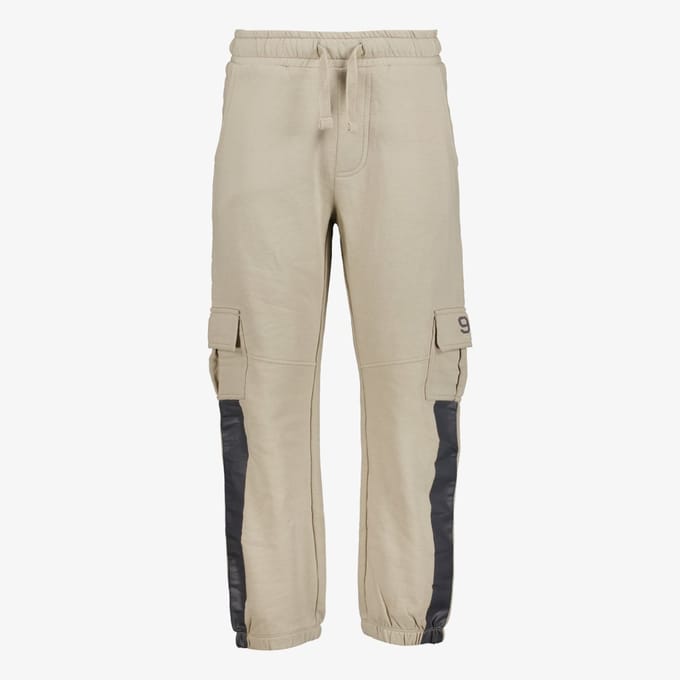 Unsigned jongens cargo joggingbroek beige - Maat 92 - Sweatpants