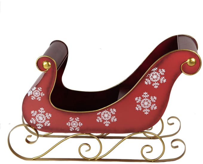 Clayre & Eef Arrenslee Kerst Groot 112x40x68 cm Rood Metaal
