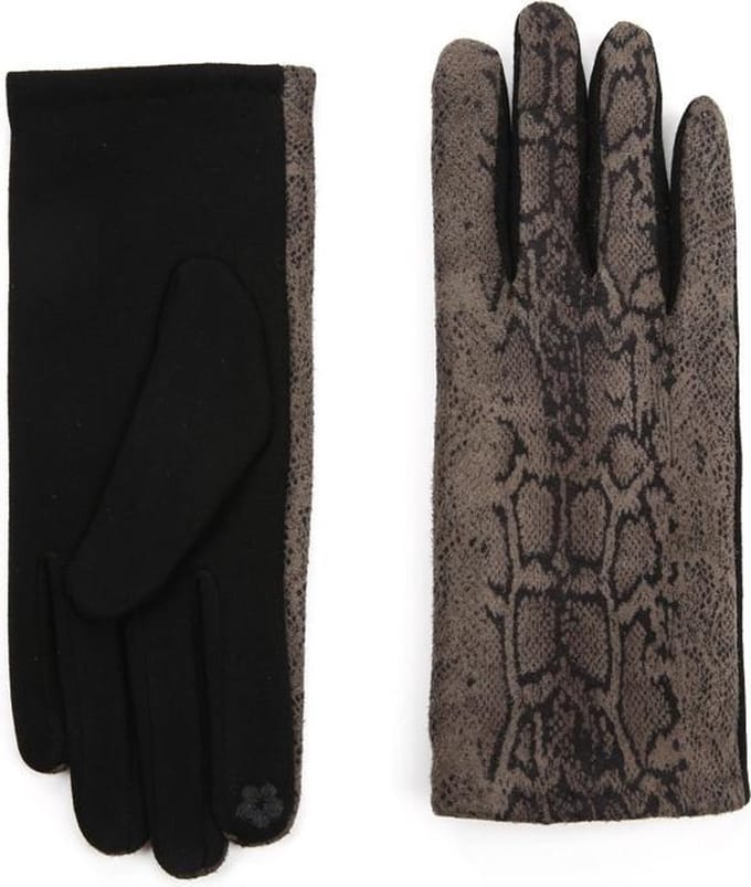 Dames handschoenen met Snake print met phonetouch