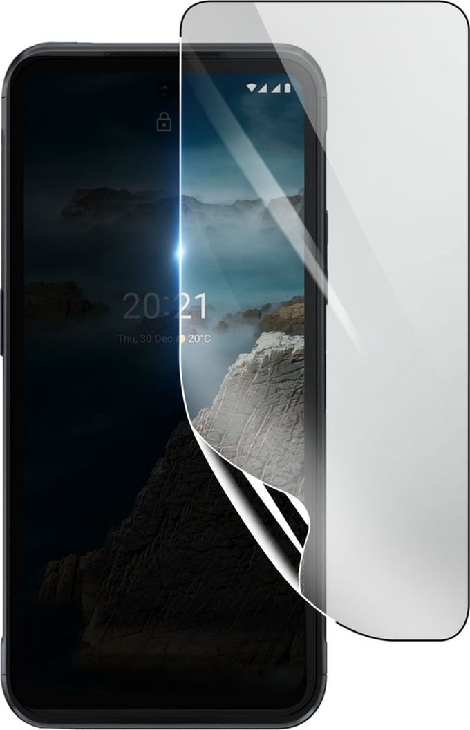 3mk, Geschikt voor Nokia XR20, Schokbestendige Hydrogel Screenprotector, Transparant