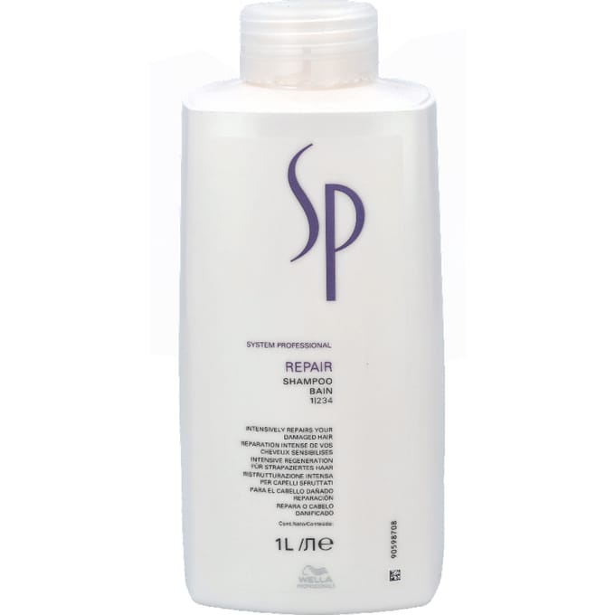 Wella Professionals SP Repair Shampoo - 1000 ml - Voor zeer beschadigd en medium tot stug haar