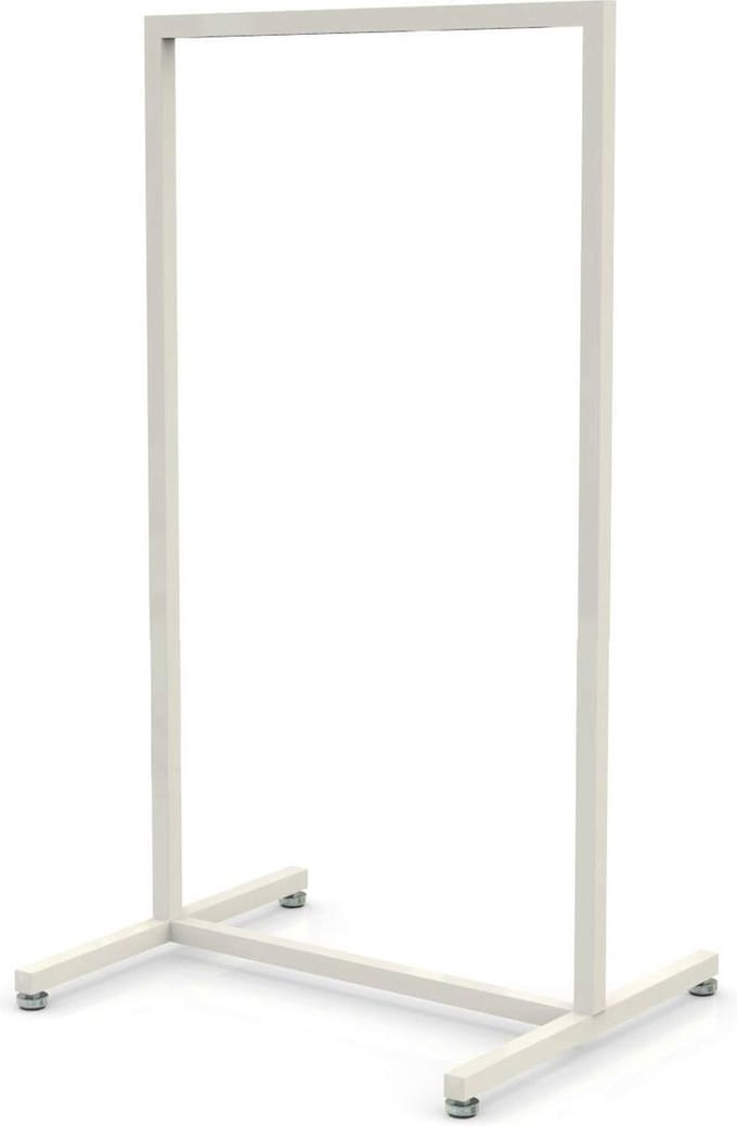 Laag model wit Italiaans design kledingrek 60 cm breed
