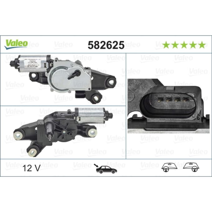 Ruitenwissermotor VALEO 582625