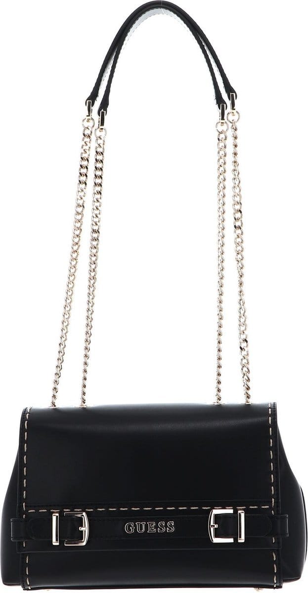 GUESS Schoudertas Sestri Convertible Xbody Flap Bag Black Zwart