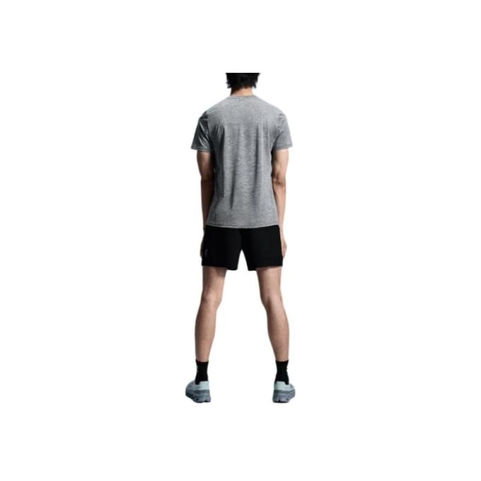 Ronde Hals Pullover Korte Mouw T-shirt Heren Tops Grijs 1ME10431732 L gray