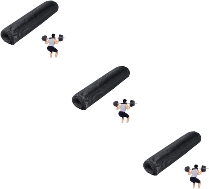 Nekkussen Squat Bar - Halter Kussen - Kracht Training - Zachte Vulling - 145 cm - Zwart