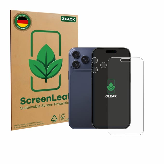 2 Stuks Screenprotector voor Apple iPhone 17 Pro Max (Voor+Camera) - Hoogwaardige Beschermfolie transparant