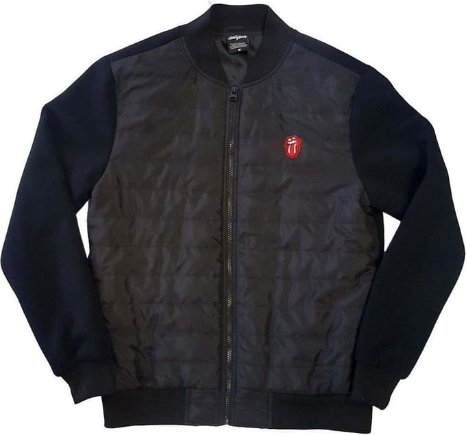 The Rolling Stones - Classic Tongue Jacket - M - Grijs/Zwart