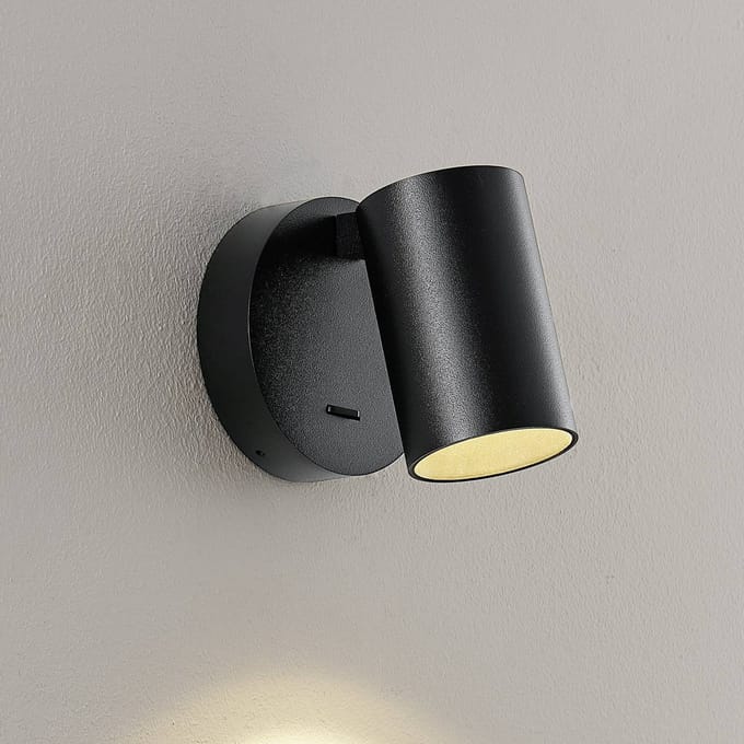 Deko Light Can Tilt rund, 1x 7,5 W GU10, Schwarz 341334 Wandopbouwarmatuur GU10 7.5 W Zwart