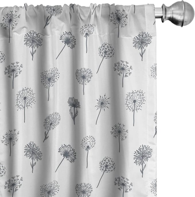 ABAKUHAUS Gordijnen – Paardenbloem – 2x75x245 cm – microvezel