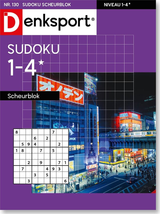 Denksport Puzzelboek Sudoku 1-4* scheurblok, editie 130