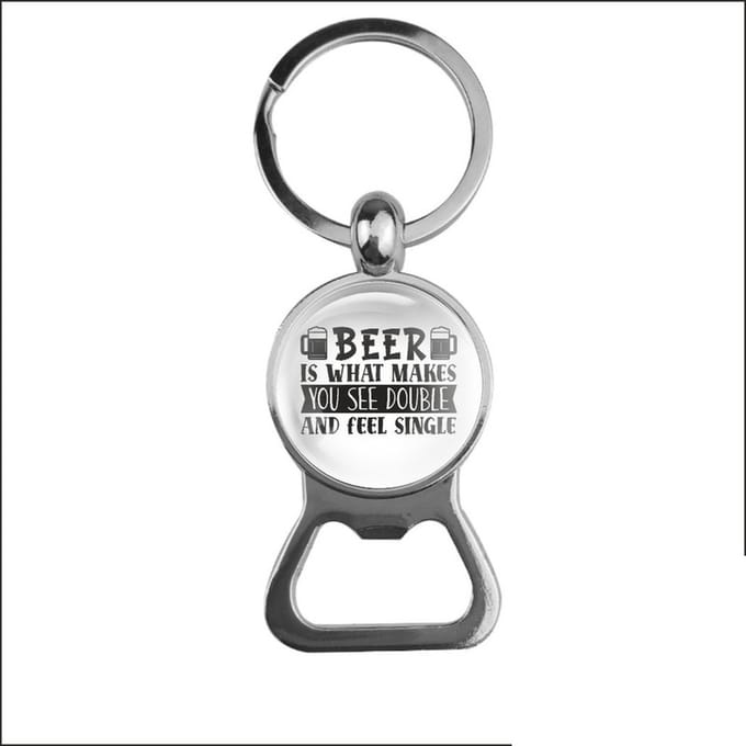 Bieropener Glas - Beer Is What Makes You See Double