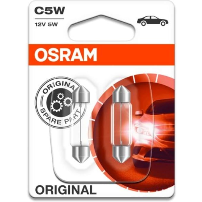 Ams-Osram Gloeilamp OSRAM C5W Standard 12V/ 5W, 2 stuk