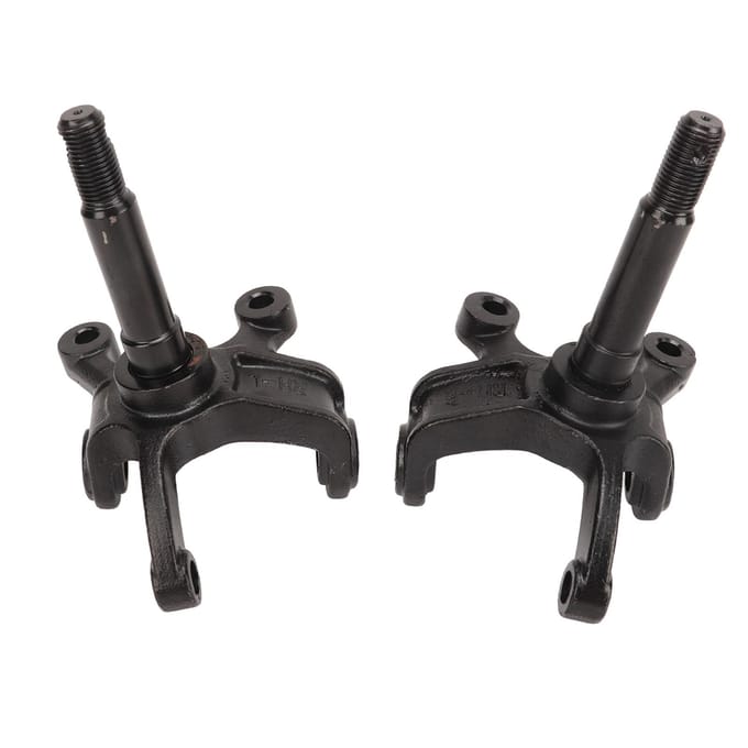 Lot de 2 fusées de direction, axe de roue, disque de frein, bride de moyeu pour 110 cc black