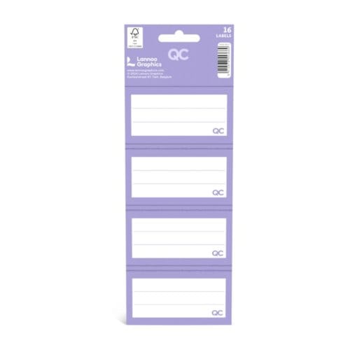 Qc colour - schooletiketten, lavendel paars