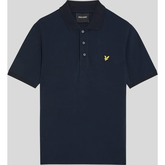 Lyle and Scott Plussize Polo Donkerblauw (navy) - Maat 3XL - Heren