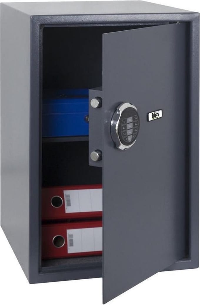 Filex Safe box 4 - Privékluis met elektronisch codeslot - 60,7 x 39 x 41 cm - Elektronisch codeslot