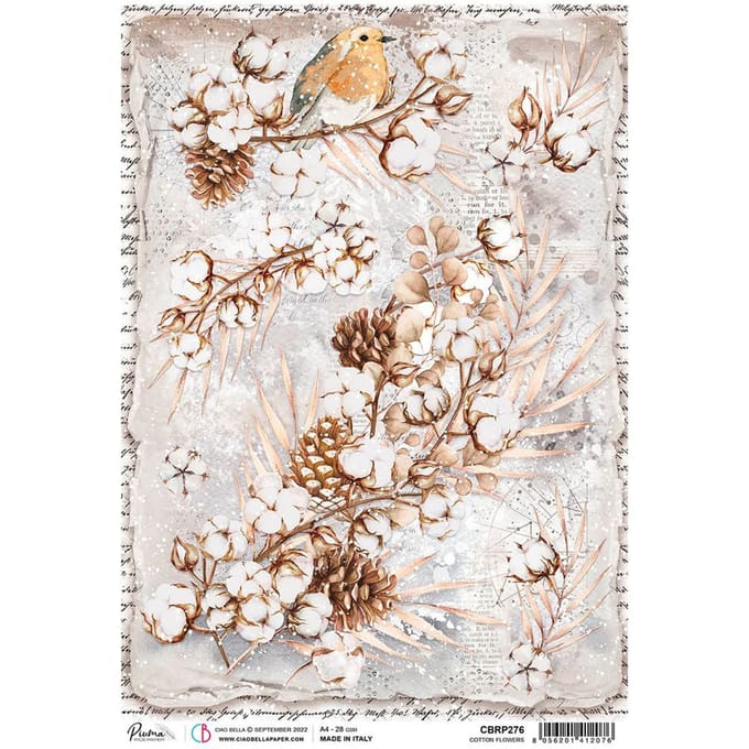 Motief strozijde "Bloesems in de winter"