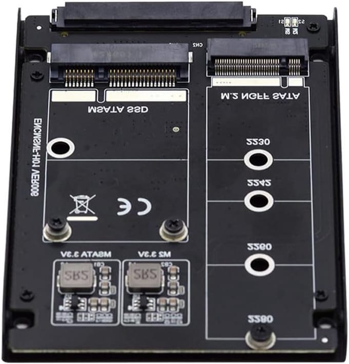 Dual MSATA NGFF JBOD Raid0 Span Bridge naar SATA Combo 2.5 inch HDD Behuizing voor SSD en harde schijven
