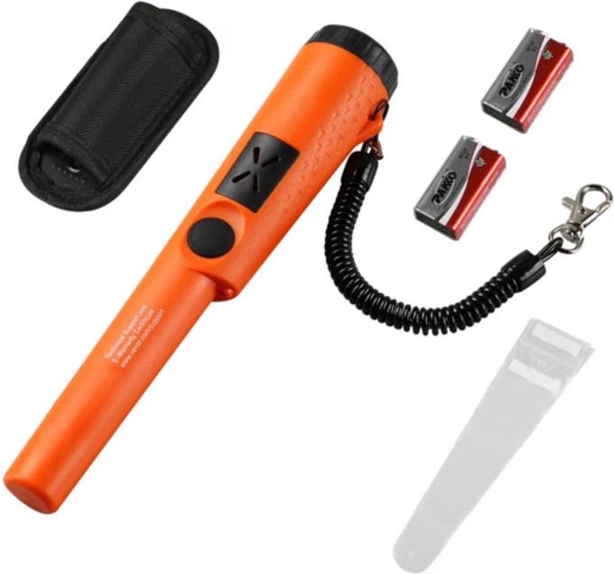 Metaaldetector - Pinpointer - 25cm - IP 68 waterdicht - Professioneel - 9V - 10cm diepVevor -