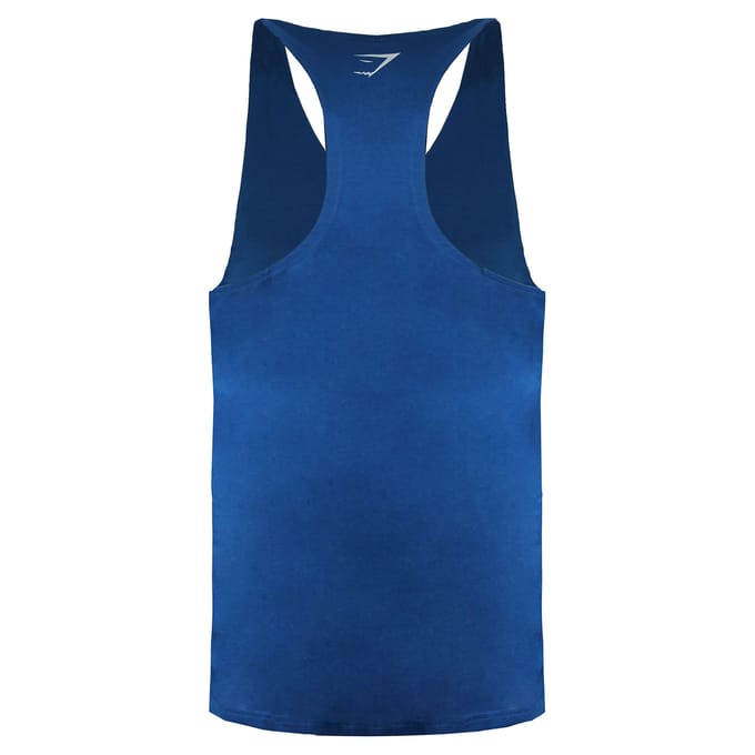 Gymshark Outline Logo Heren Teal Tank Top