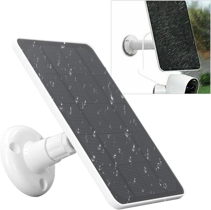 Zonnepaneel - Zonneoplader - Camera Opladen - Type C Aansluiting - 10W - Zwart