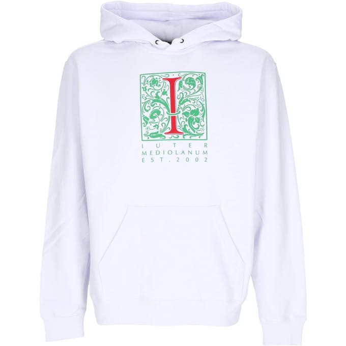 Mediolanum Hoodie Wit lichtgewicht herensweatshirt met capuchon