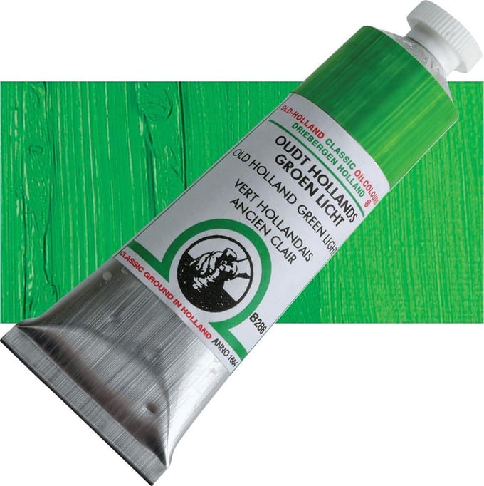 Oil paint Old Holland 40ml – 286 Old Holland Green Light